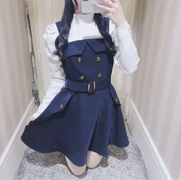 evelyn 트렌치 플레어 op