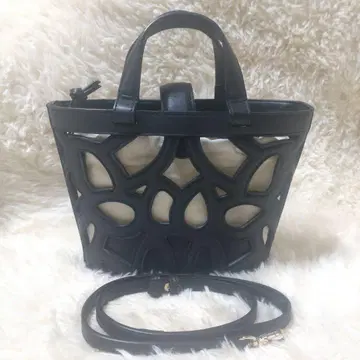 자라 컷워크 미니 토트 카고 백 숄더백 2way 블랙
