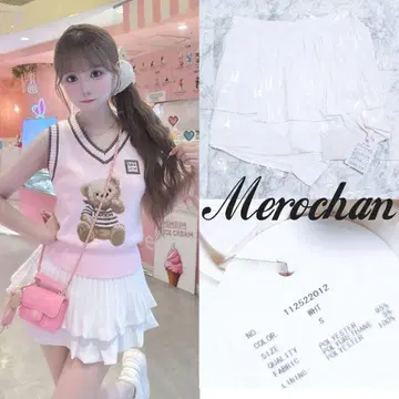 Darich 나로 플리츠 티어드 미니 스커트 S 화이트