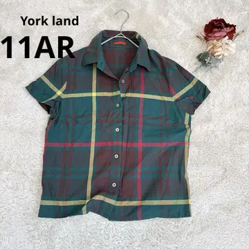 요크랜드] York land 체크 무늬 와이셔츠 반팔 11AR