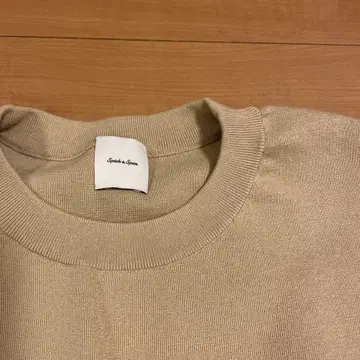 Spick & Span 베이지 반팔 니트