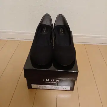 I.M.G.N 펌프스 블랙 아오야마 양복 23cm