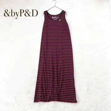 And by P&D (38) 보더 슬리브리스 원피스 스트레치