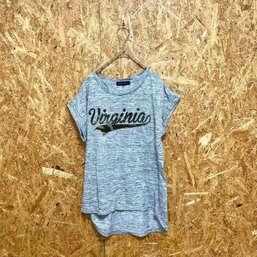 HUDSON HONEY 허드슨허니 반팔 셔츠 밀리터리 로고 그레이