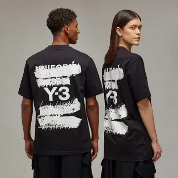 Y-3 블랙 티셔츠 M 사이즈 유니섹스 와이 쓰리