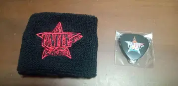 B'z 가챠가챠 UNITE 리스트 밴드 블랙 & 피크 배지
