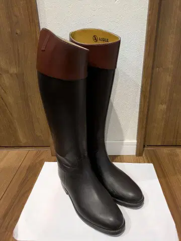 AIGLE 에글 COUPE SAUMUR 37 레인부츠 장화 승마 부츠