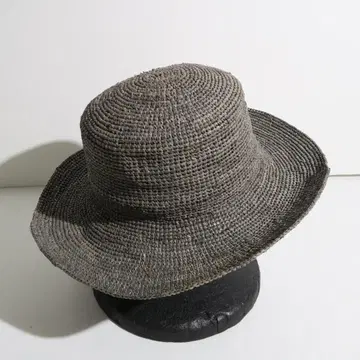 Le Voyage en Panier 라피아 햇 그레이 빅 브림