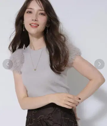 아푸와이저 리셰 푹신푹신 슬리브 니트 풀오버 핑크 베이지