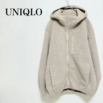 유니클로 보아 점퍼 후드 M