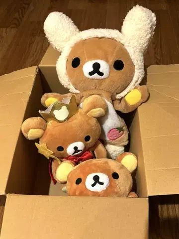 리락쿠마 봉제 인형 3개 세트