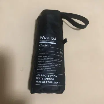 Wpc IZA 월드 파티 접이식 우산 블랙 우천 겸용