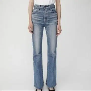 moussy MVS FLARE 데님 블루 25인치