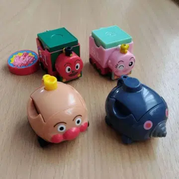 호빵맨 블록 라보 차량 모구린 포포짱 SL맨 4종류