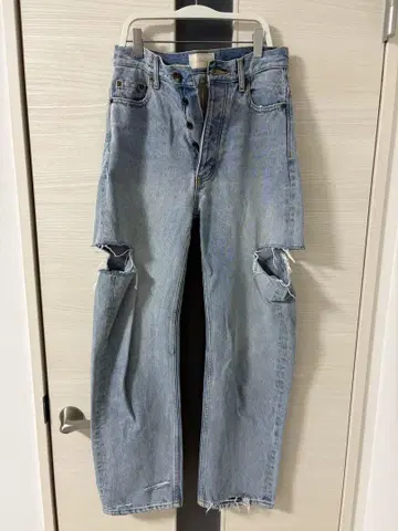 Searoomlynn 라이트 블루 컷오프 데님 팬츠