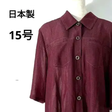 냉감 시어 샤리감 블라우스/버건디/15호 적자색