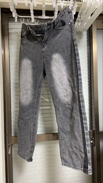 사이드 라인 와이드 데님
