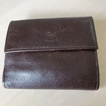 일비종떼 두겹 지갑 다크 브라운 가죽