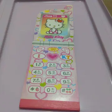 키티 피처폰형 메모장