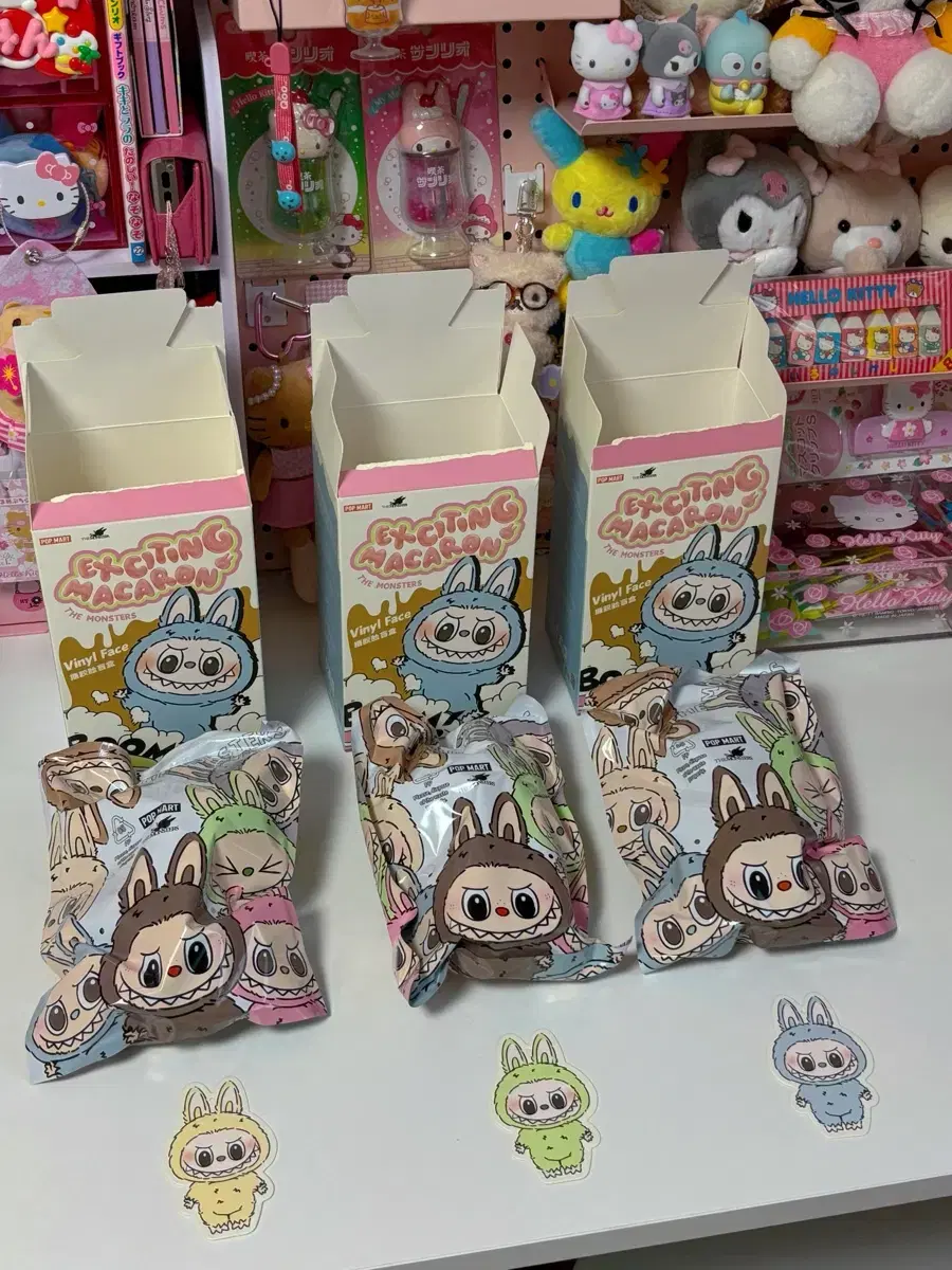 팝마트 라부부 마카롱 새상품(참깨콩콩, 청포도)