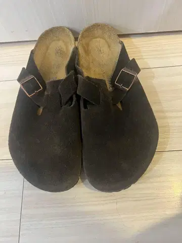 버켄스탁 다크 브라운 클로그 샌들 26cm