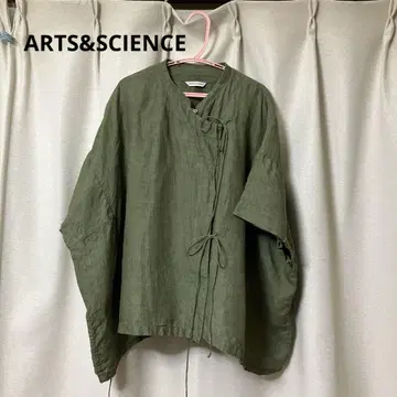 ARTS&SCIENCE 린넨 카키 셔츠 블라우스
