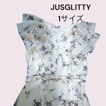 JUSGLITTY 저스길리티 작은 꽃 프린트 롱 원피스 1 사이즈 M