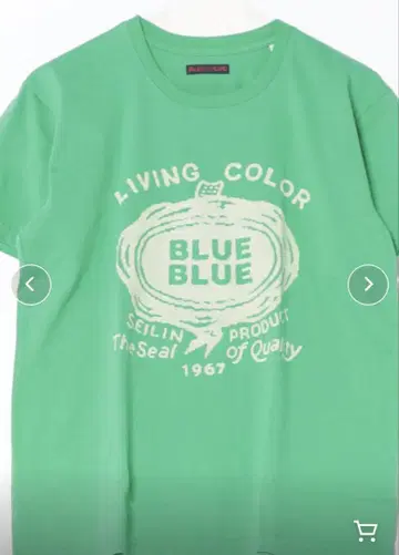 BLUE BLUE 숏 슬리브 티셔츠