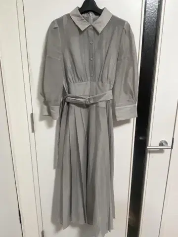Rirandture 시어 셔츠 플리츠 원피스