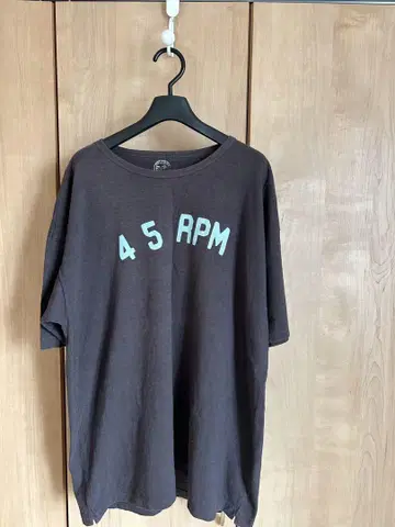 45 RPM 다크 그레이 반팔 티셔츠 45 사이즈
