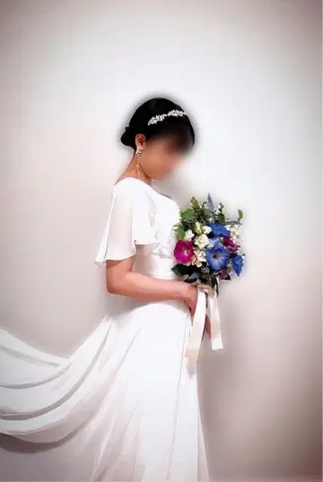 웨딩 드레스 심플 화이트 사전 촬영