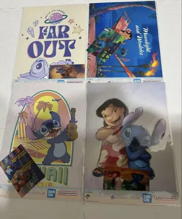 릴로와 스티치 제일복권 F상 포스터 4장 세트