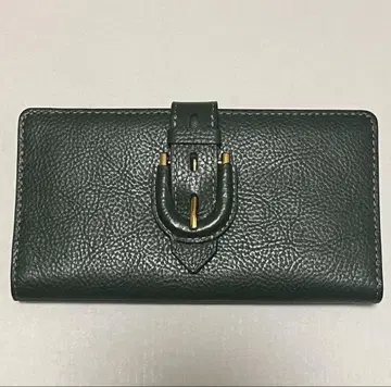 [중고품] FOSSIL 다크 그린 두겹 지갑