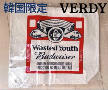 한국 한정판 VERDY Wasted Youth Budweiser 토트백