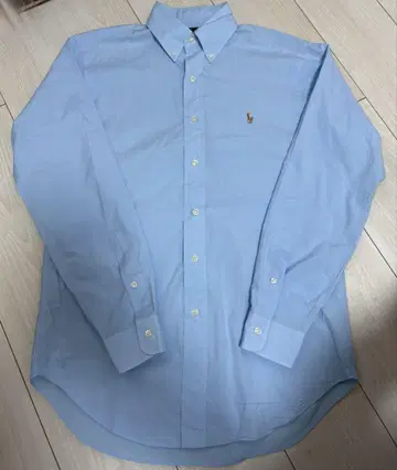 ralph lauren 버튼 다운 셔츠 스카이블루 로고