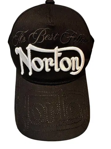 레어! 샘플품! 미사용 새상품 Norton 노턴 자수 캡 모자