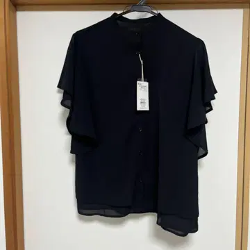 쉬폰 양류 블라우스 블랙 RMAF