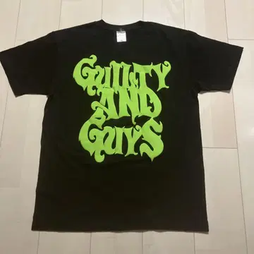 guiltyguys 티셔츠 사이즈 L 블랙 로고 그린