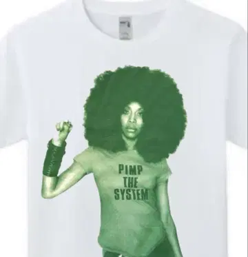 Erykah Badu 에리카 바두 PIMP THE SYSTEM 티셔츠