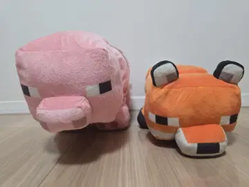 Minecraft 봉제 인형 돼지 여우 2개 세트