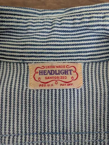 HEADLIGHT 스트라이프 셔츠 USA제
