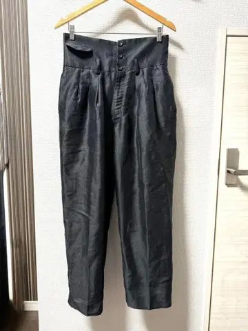 TAAKK 21SS 하이 웨스트 린넨 슬랙스