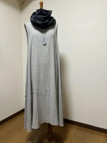 요건 레일 롱 원피스