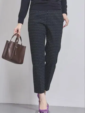 UNITED ARROWS 애로우즈 도트 자카드 슬림 팬츠