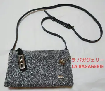 라 바가제리 LA BAGAGERIE 지갑 미니백 라메 실버