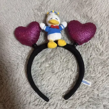 도널드 덕 머리띠 도나팔 하트