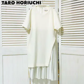 새상품급 TARO HORIUCHI 플리츠 절개 원피스 2