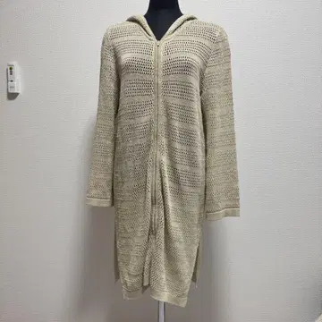 다마 컬렉션 긴팔 롱 가디건 뜨개질 디자인 후드 부착