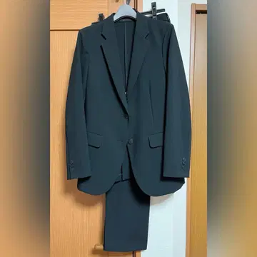 유니클로 감동 자켓 감동 팬츠 셋업 수트 블랙