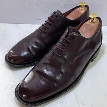 SANDRO 스페인산 가죽 신발 플레인토 버건디 28cm